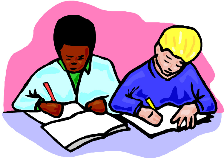 clip art boy and girl writing - photo #43