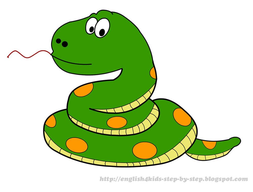 Cartoon snake animals clipart - Clipartix