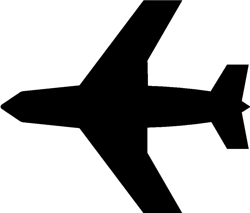 free black and white airplane clipart - photo #7