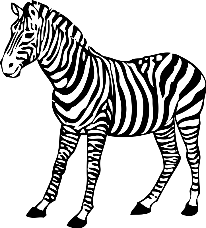 clipart of animals in black and white - photo #39