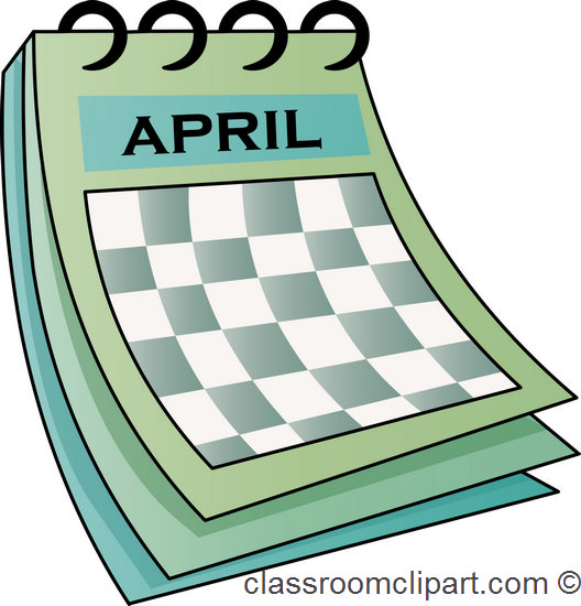 April calendar clip art dromfhi top Clipartix