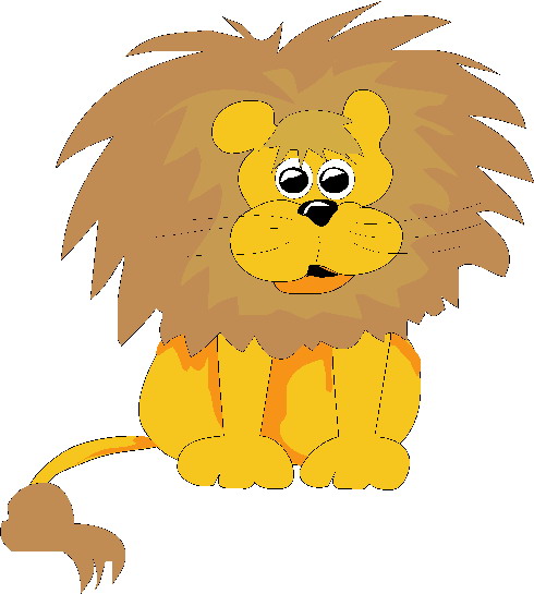 free animated lion clipart - photo #31