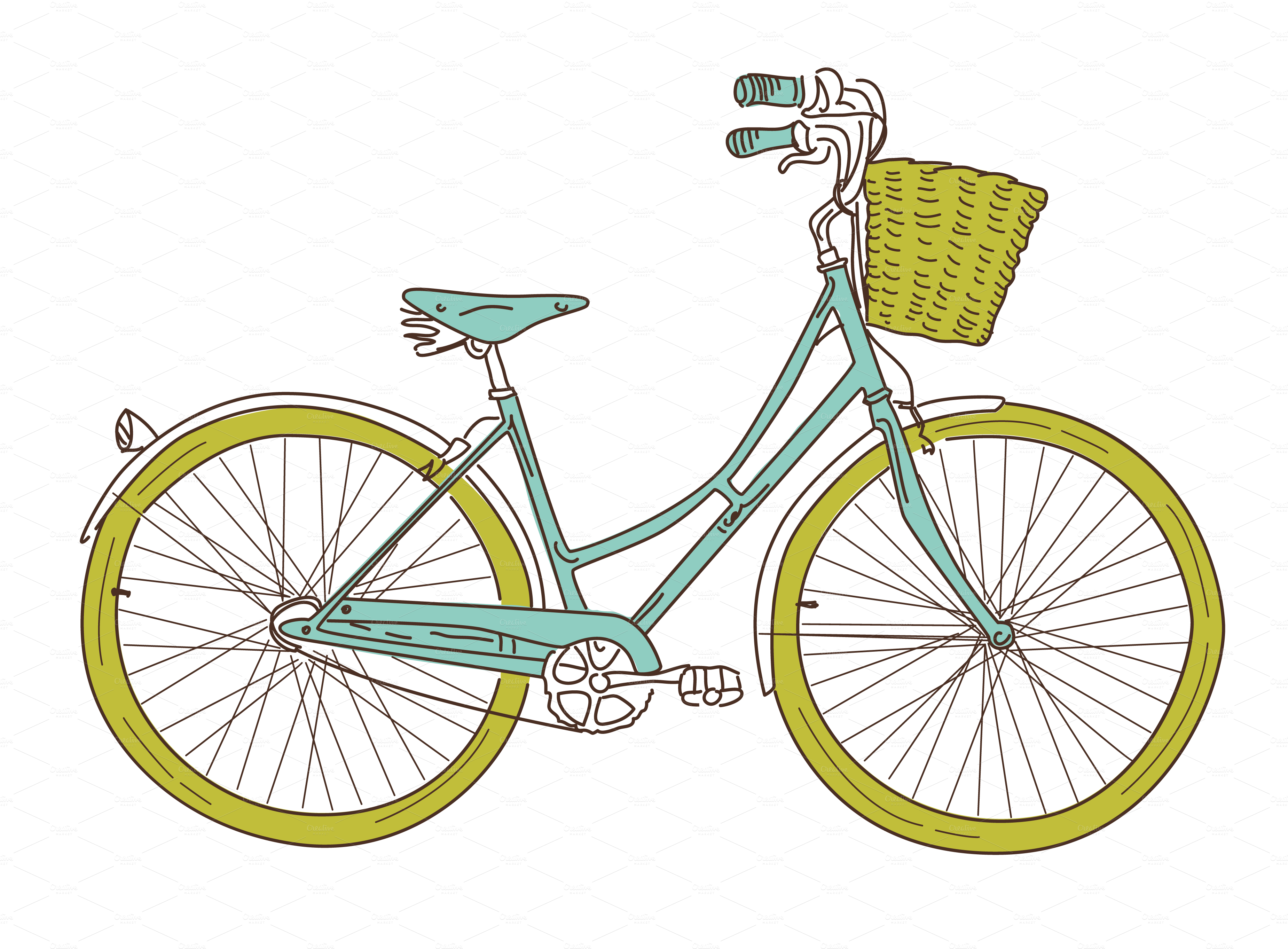 clipart girl riding bicycle - photo #31