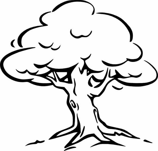 clipart trees black and white - photo #11