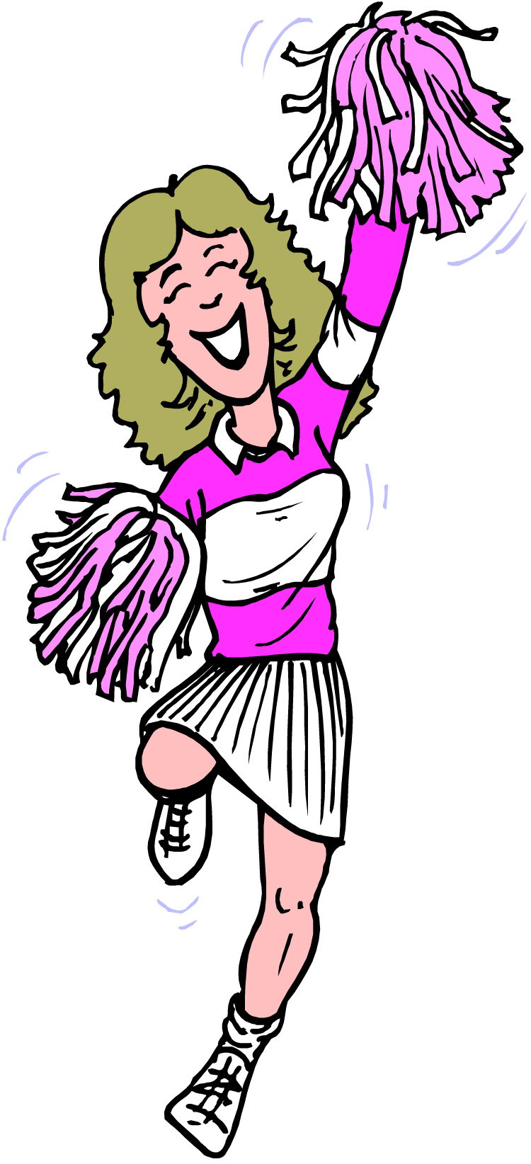 free animated clipart cheerleader - photo #19