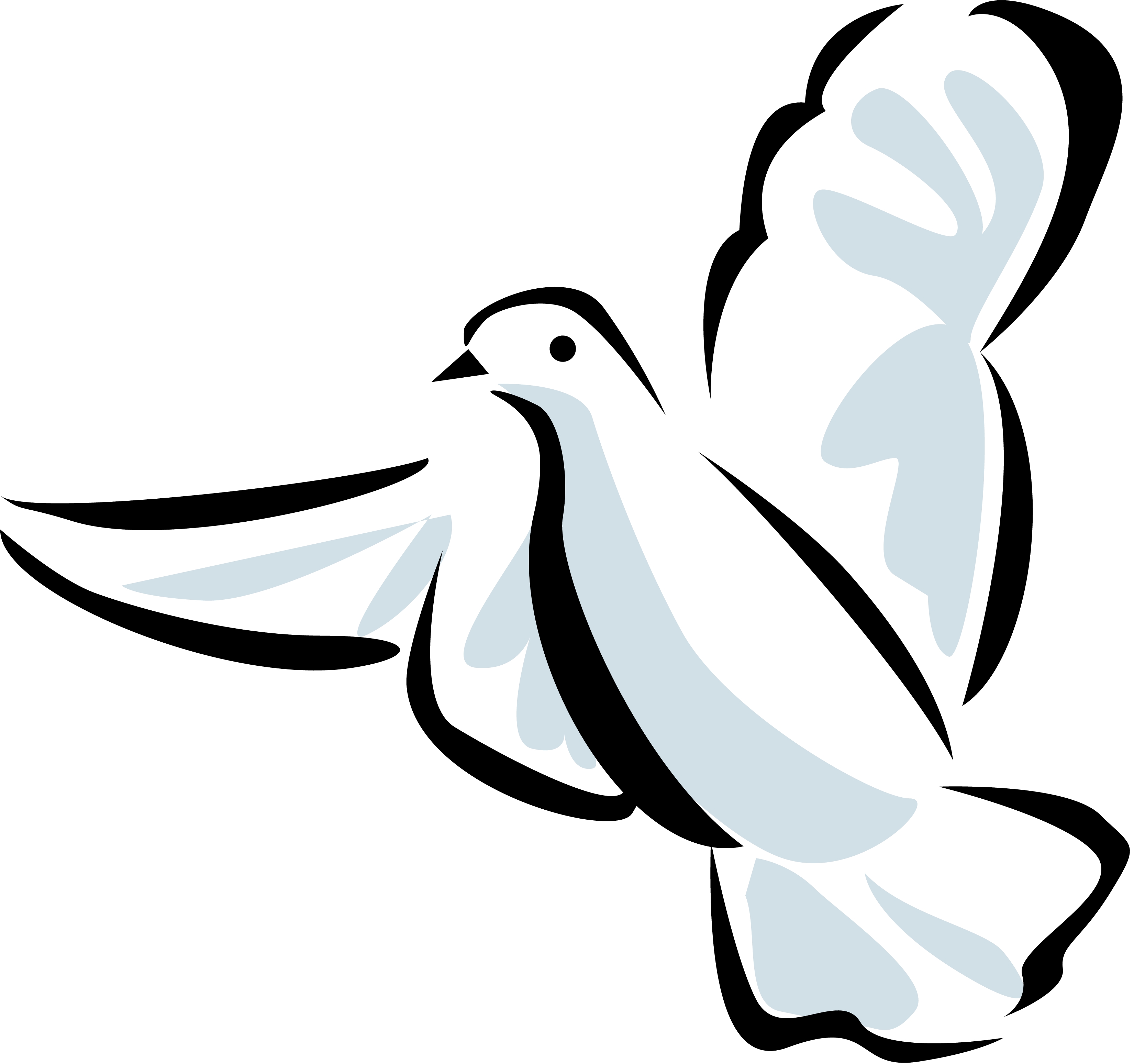free christian clipart of doves - photo #28
