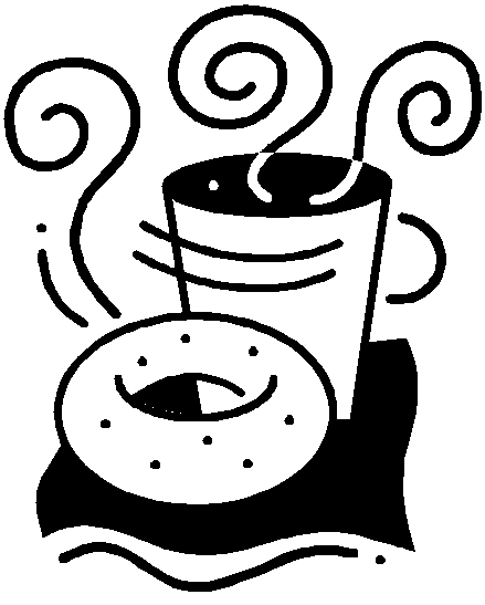 clipart coffee and doughnuts - photo #19