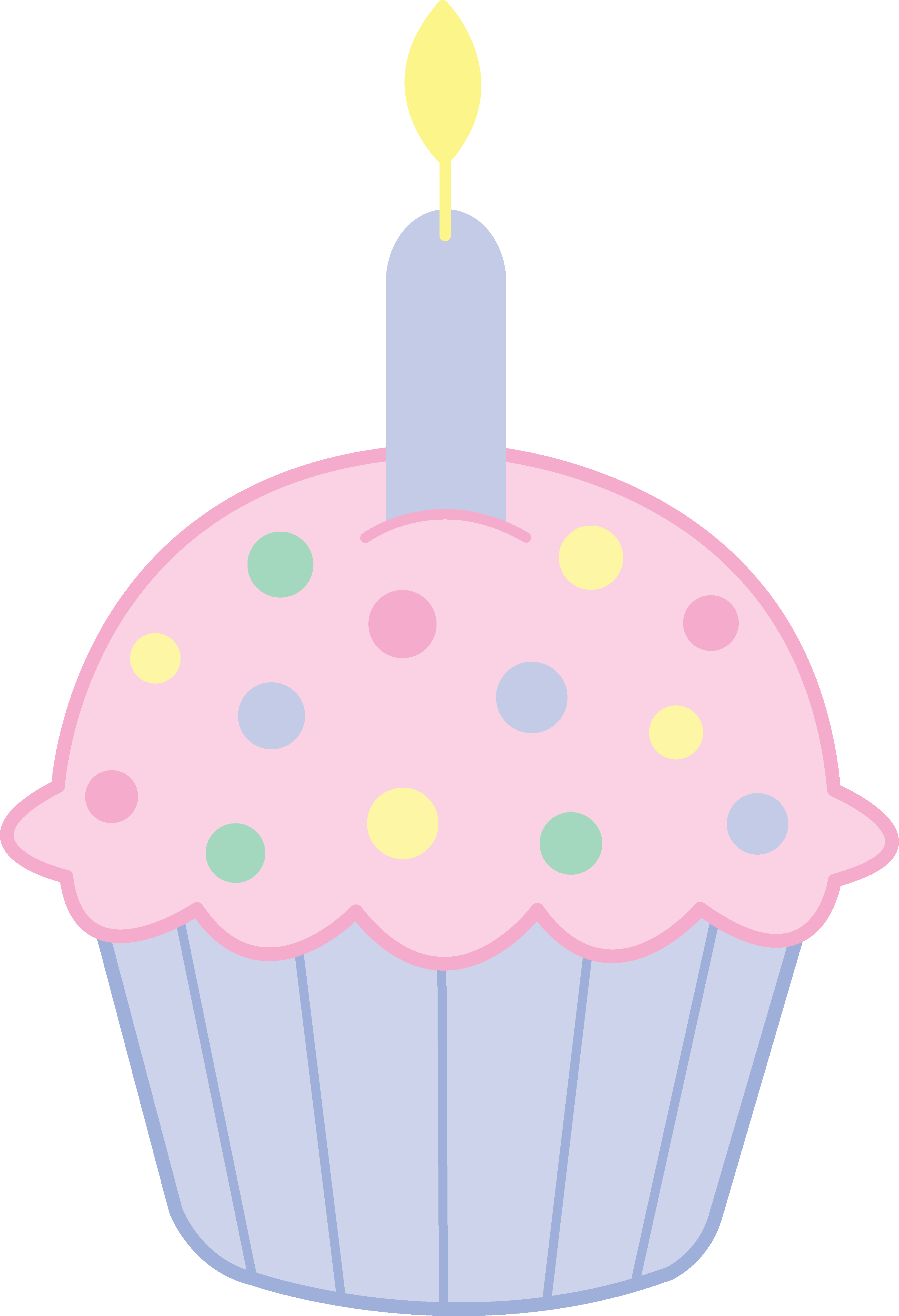 Rainbow cupcake clipart - Clipartix