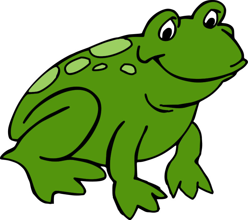 frog clipart free black and white - photo #46