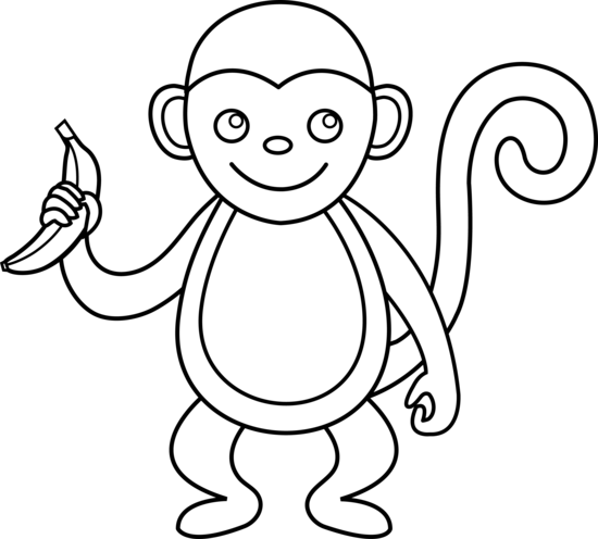 cute monkey clip art free - photo #37