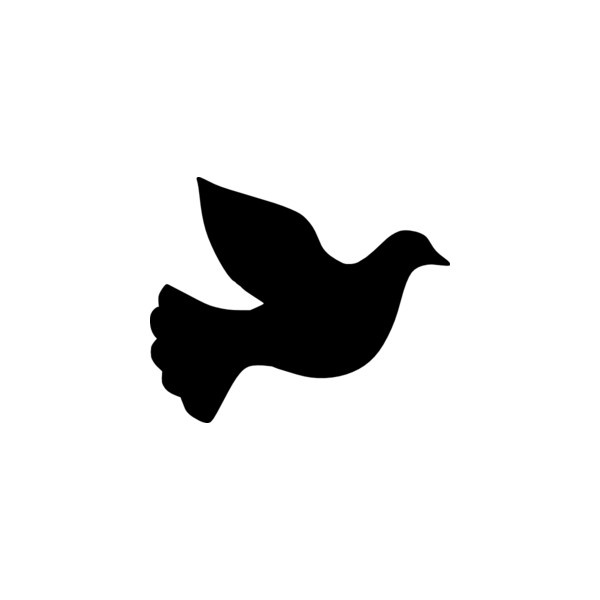 free dove clipart black and white - photo #44