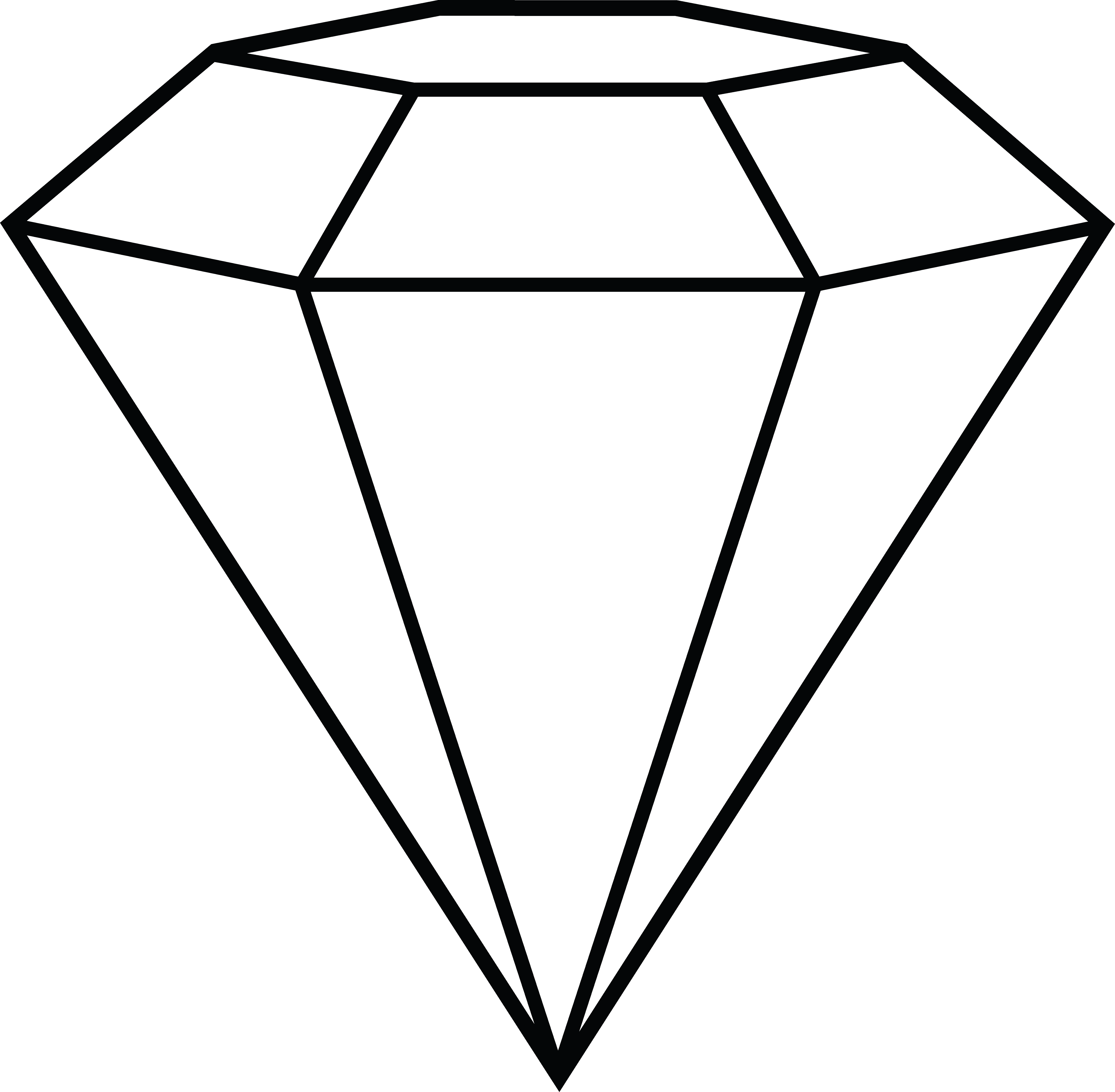 Diamond line art