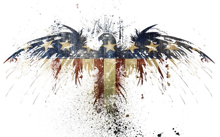 clip art american flag with eagle - photo #35