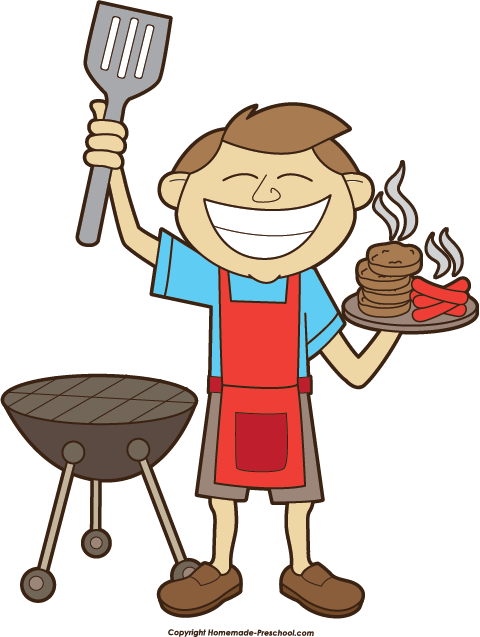 free clipart man grilling - photo #4