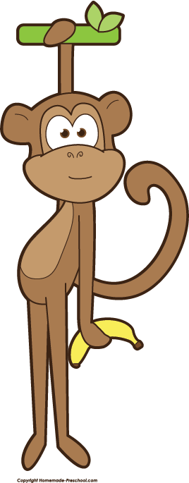 free clip art monkey with banana - photo #23