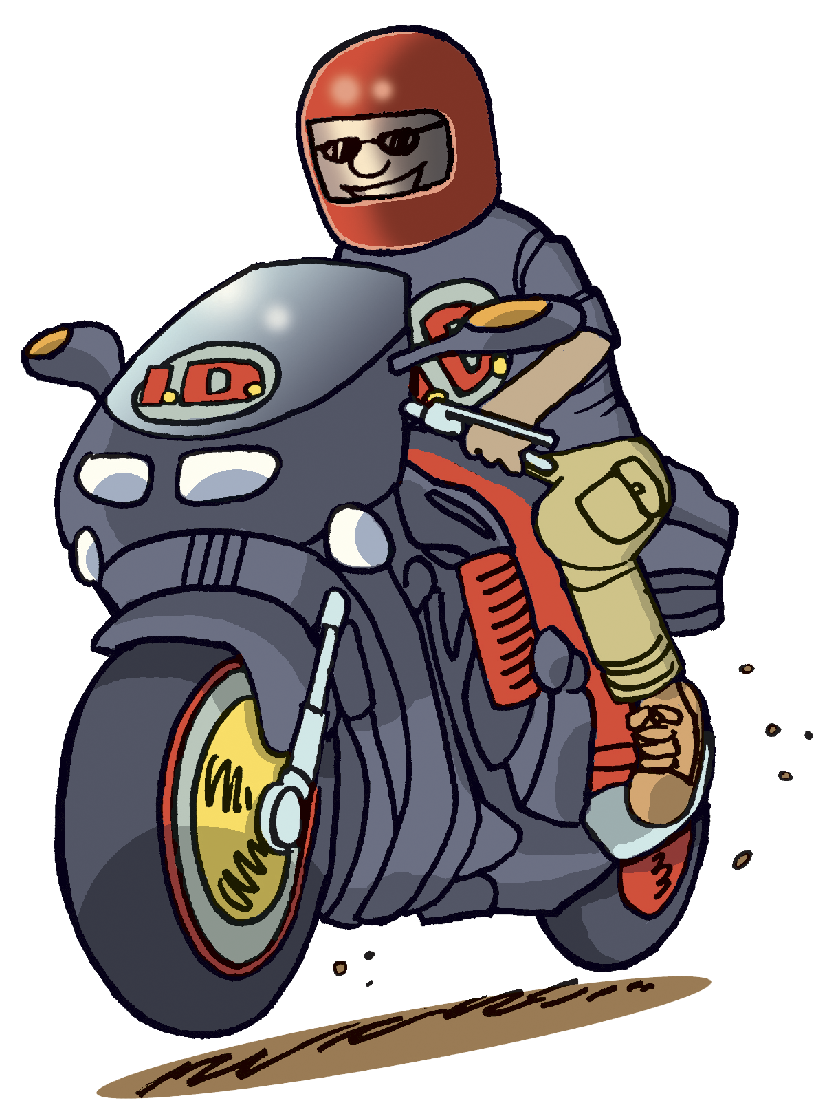 free animated motorcycle clipart - photo #38