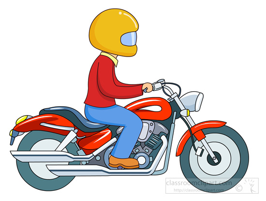 free cartoon motorcycle clipart - photo #5