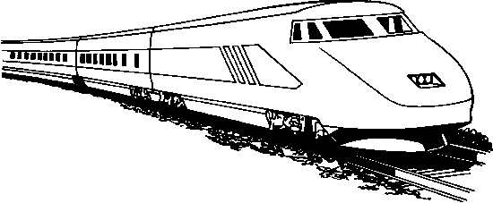 electric train clipart black and white - photo #6