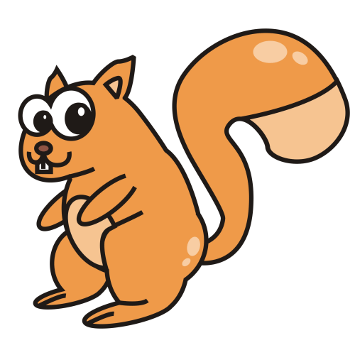 clip art cartoon squirrel - photo #24