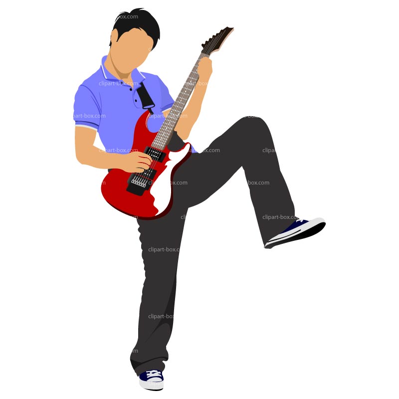 cartoon guitar player clipart free - photo #11