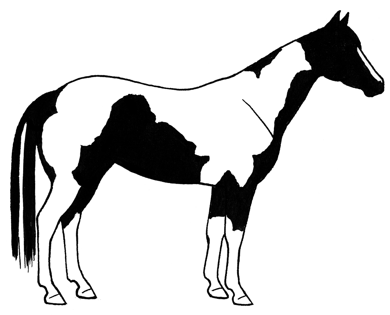clip art white horse - photo #42