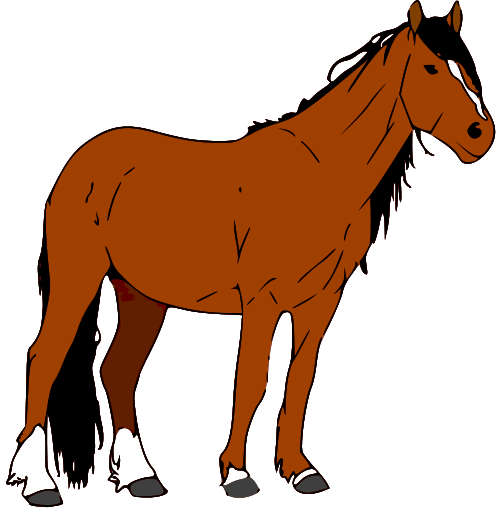 horse eating clipart - photo #49