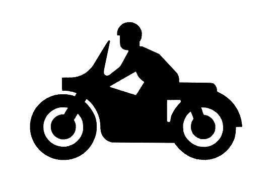 free motorcycle clipart black and white - photo #44