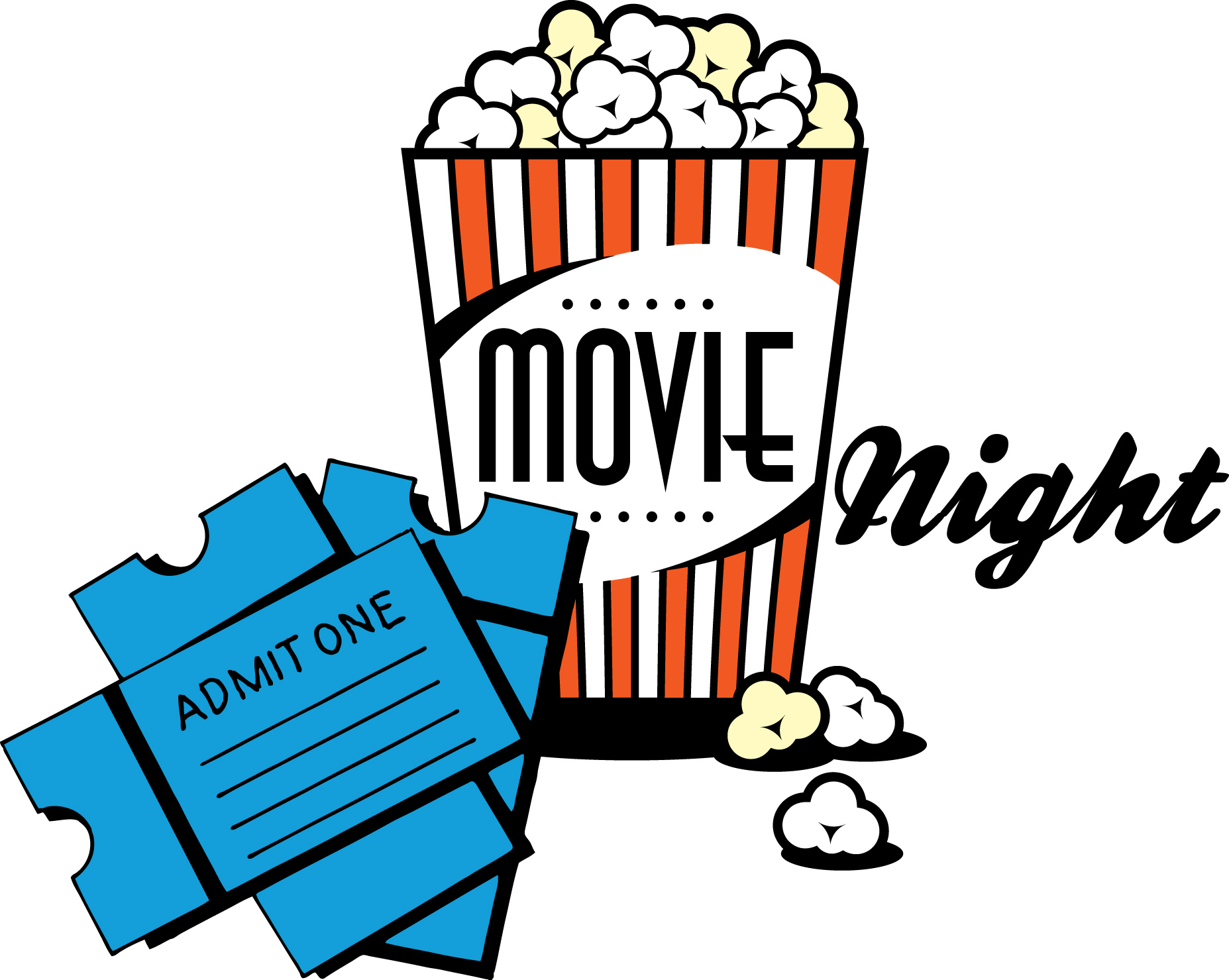 Movie night clipart free clipart images 2 Clipartix