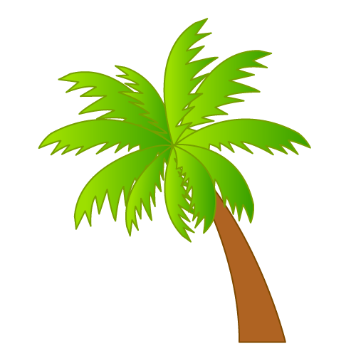 free clipart palm tree beach - photo #47