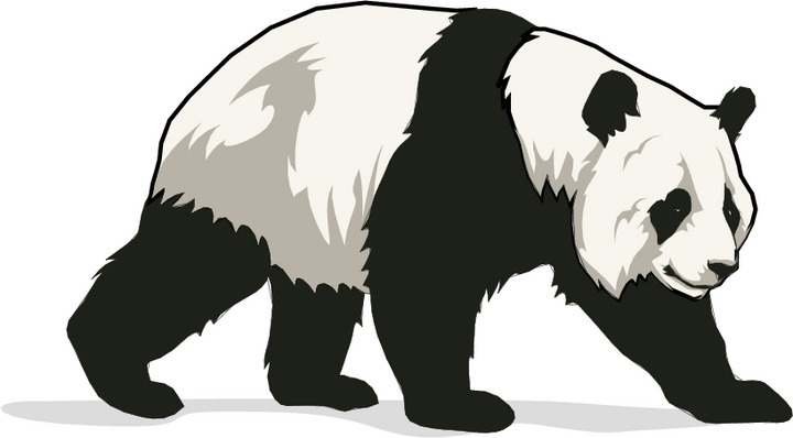 clipart panda runner - photo #48