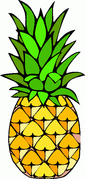 free black and white pineapple clipart - photo #17