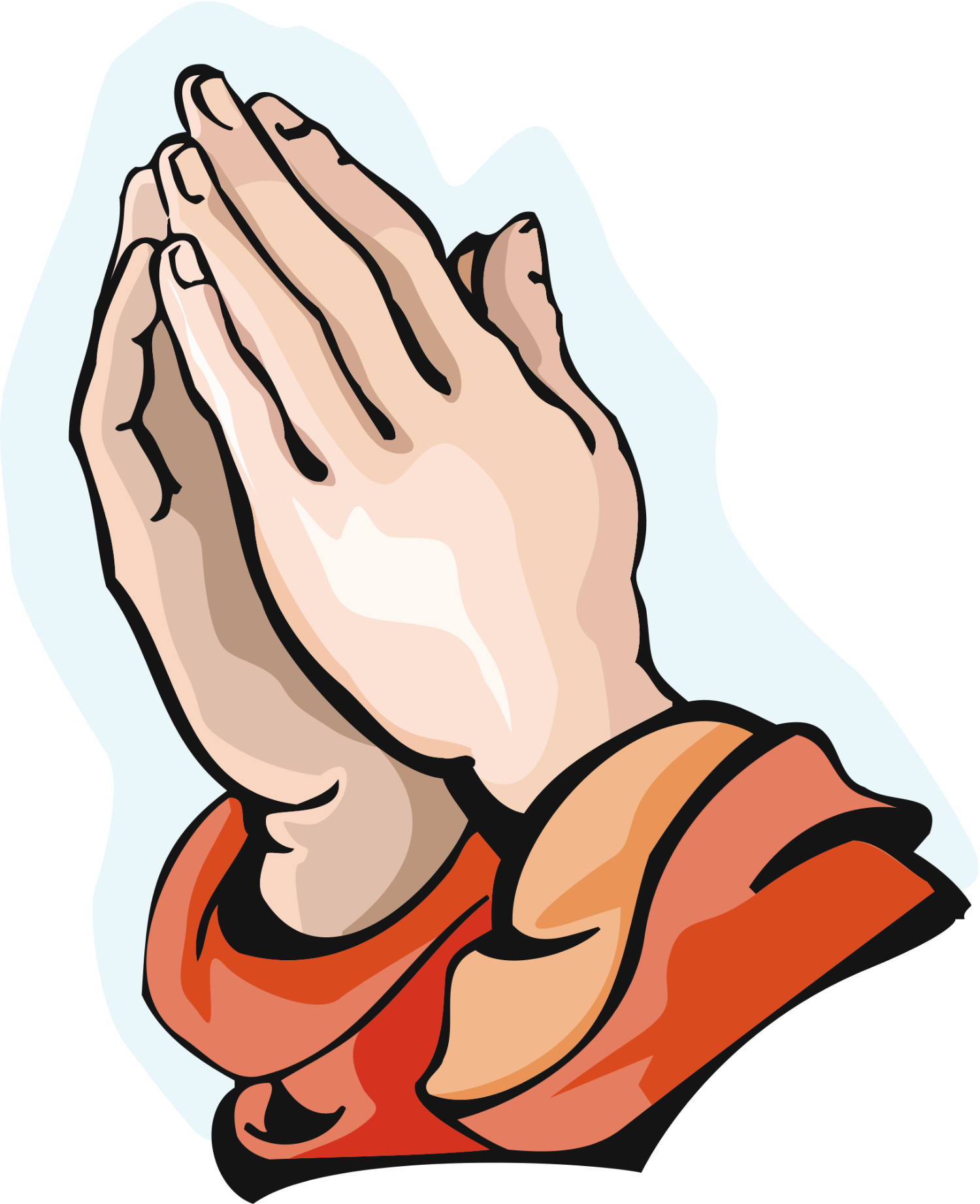 Praying hands 1 free clip art image 2 - Clipartix