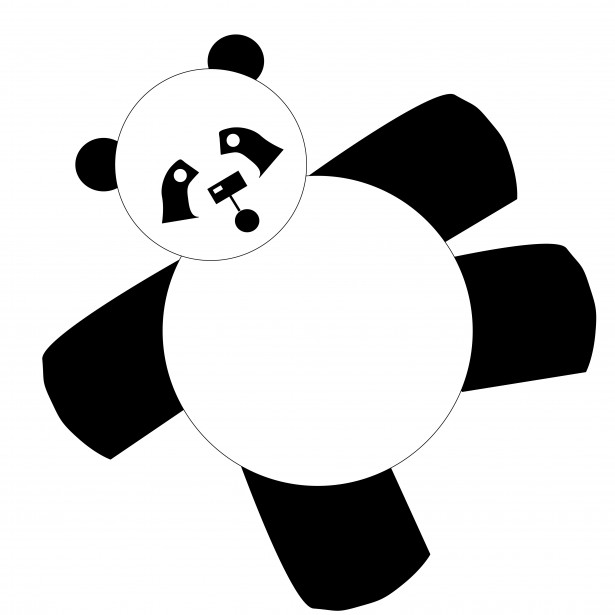 clipart panda arrow - photo #43