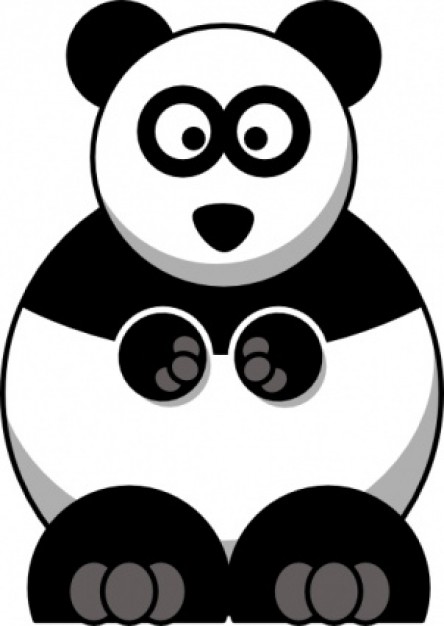 clipart panda person - photo #16