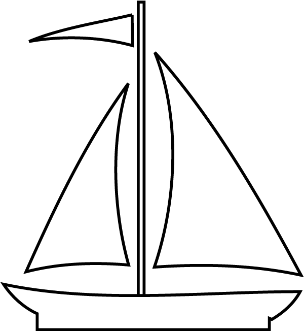 boat outline clipart - photo #30