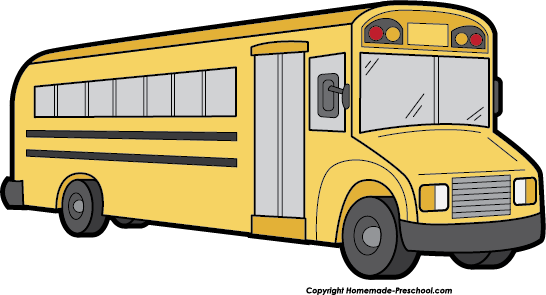 clipart school bus black and white - photo #21