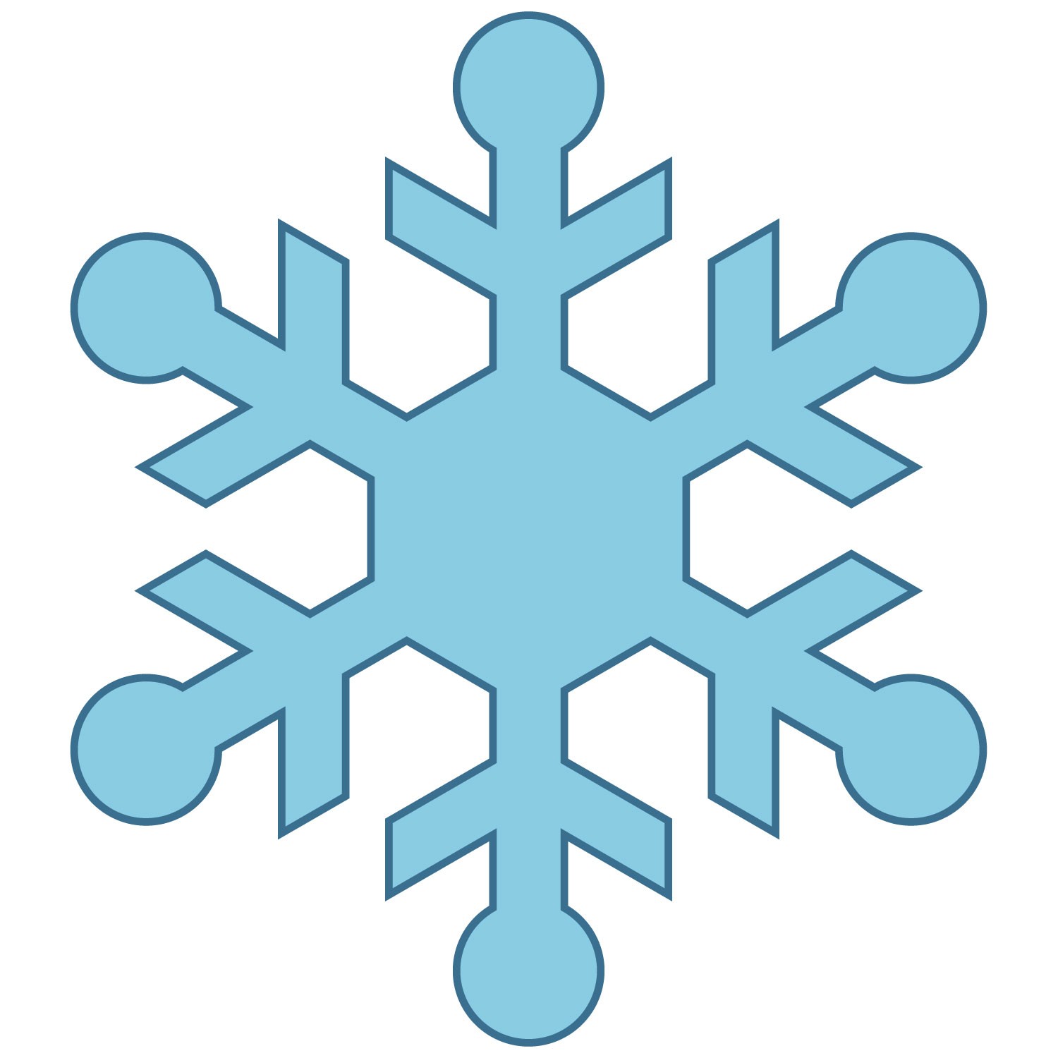 clipart of a snowflake - photo #31