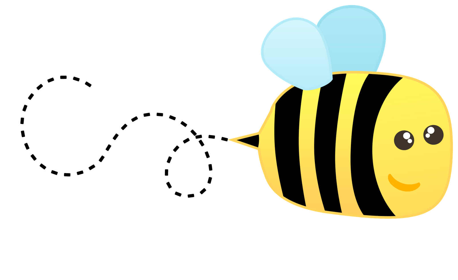 clipart bee black and white - photo #24