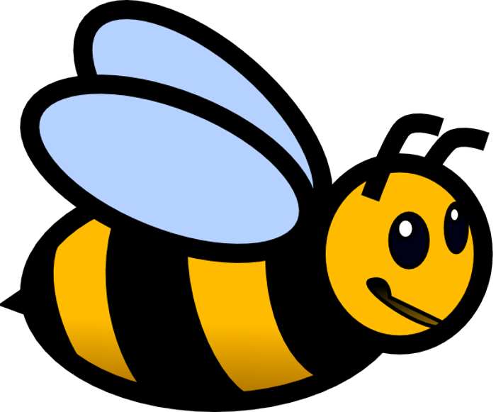 bee clipart black and white free - photo #33