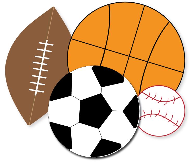 free sports clipart black and white - photo #3