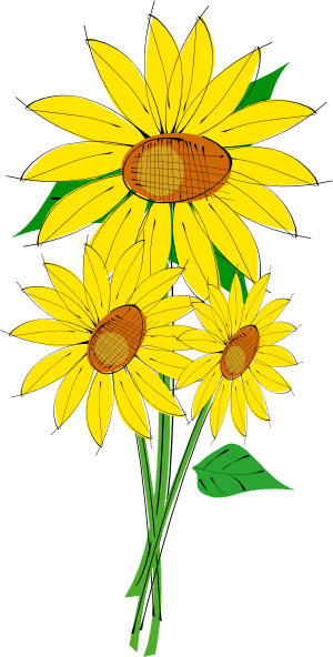clip art borders sunflowers - photo #32