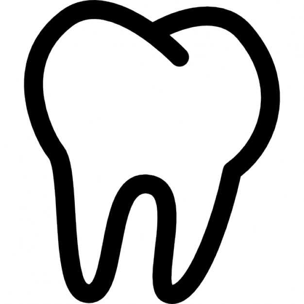 tooth clipart black and white - photo #24