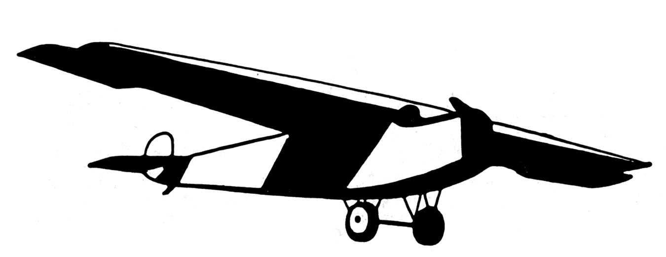 clipart airplane black and white - photo #8