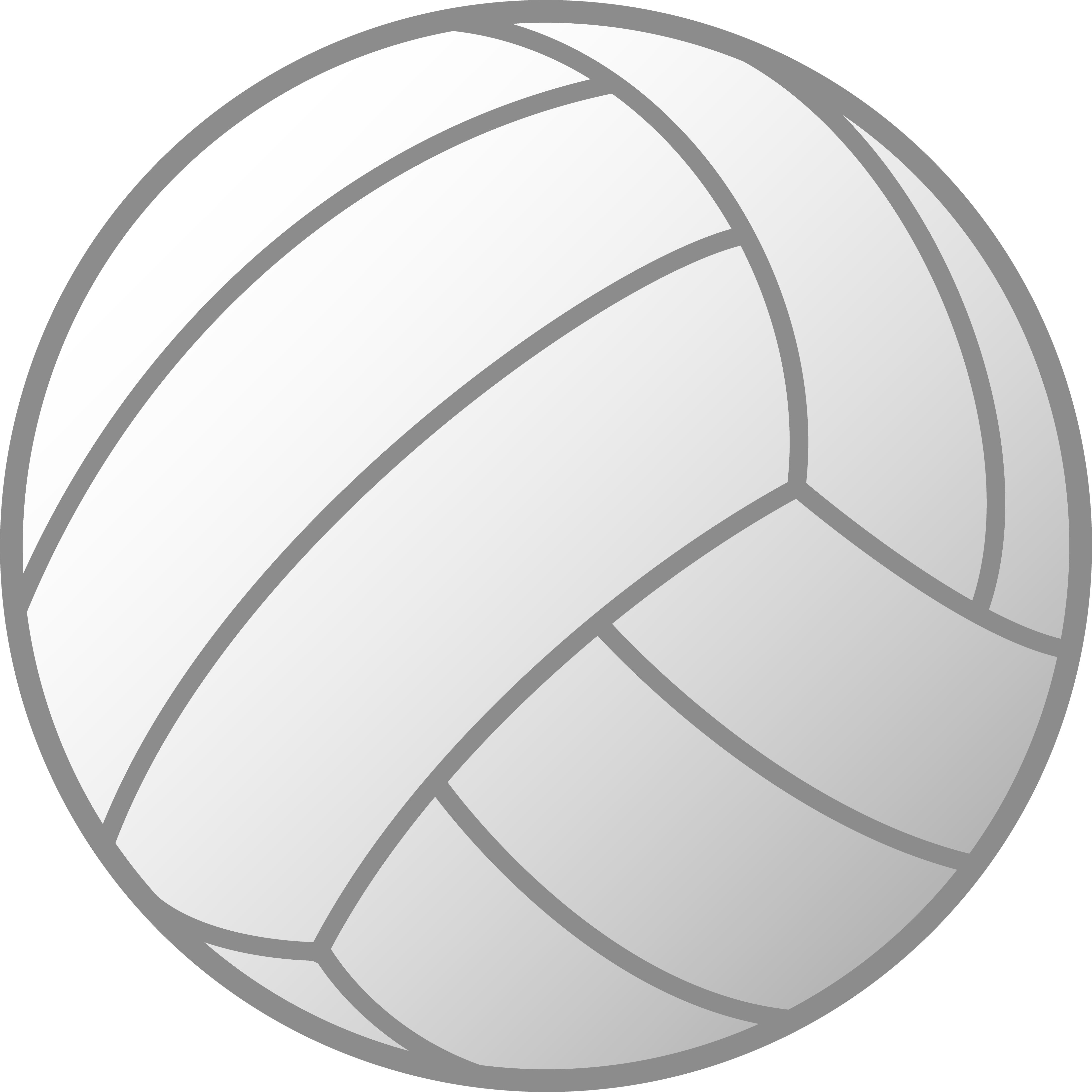 free black and white volleyball clip art - photo #1