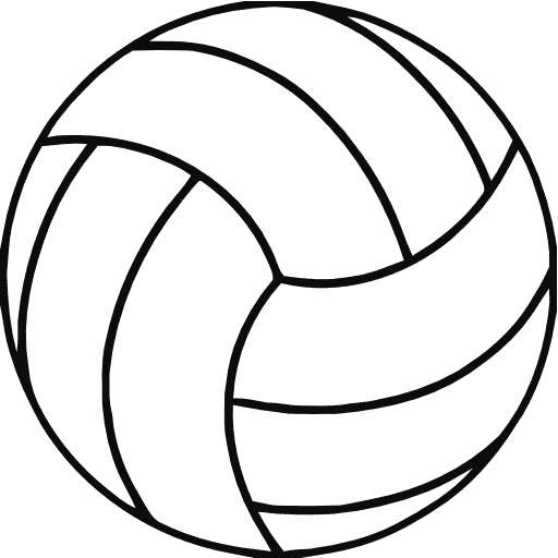 free black and white volleyball clip art - photo #3