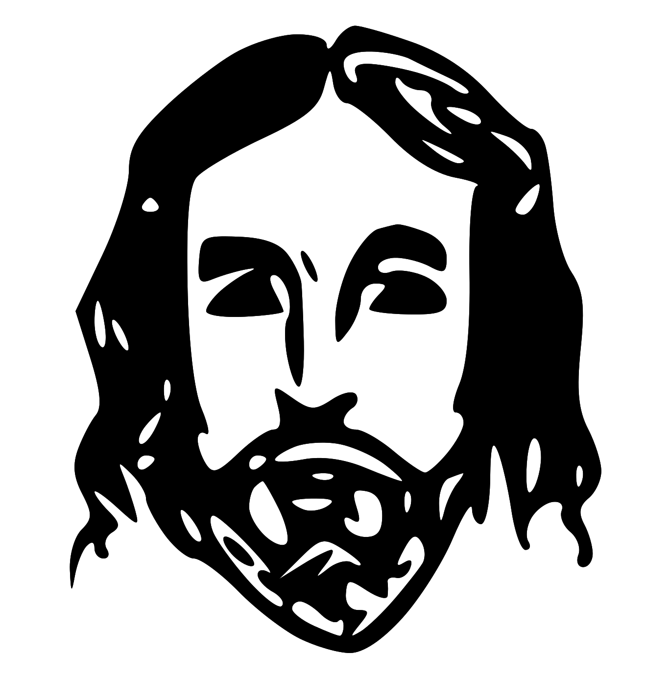 clipart of jesus face - photo #19