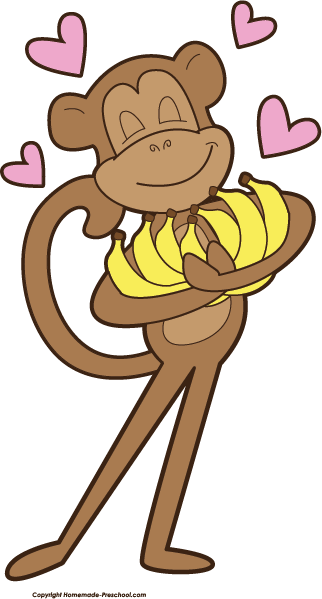 clipart monkey with banana - photo #28