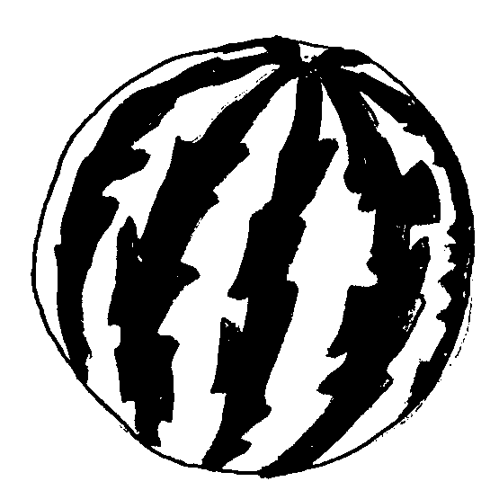 Black and white watermelon clipart free clipart 3 - Clipartix