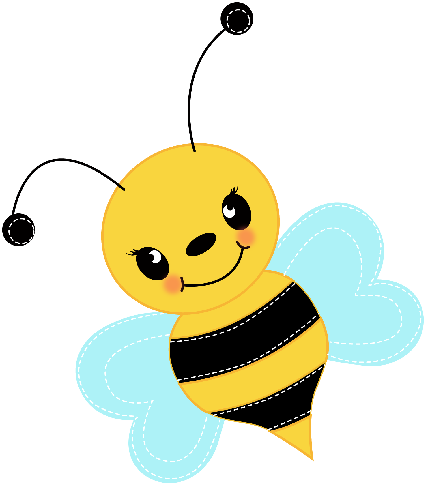 free cartoon bumble bee clip art - photo #47