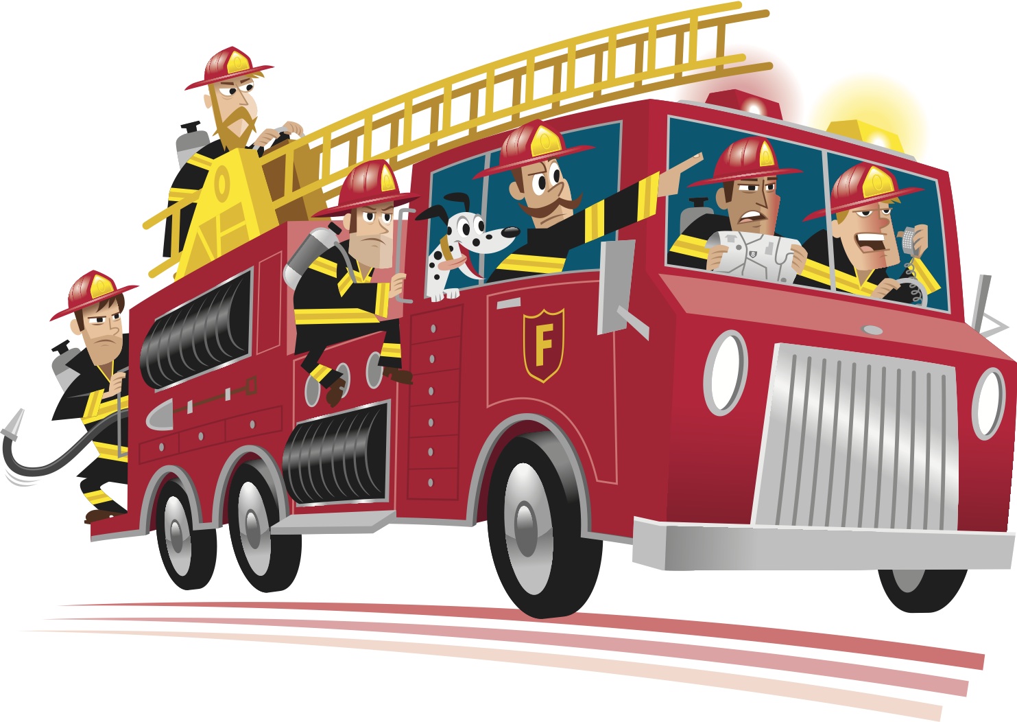 Cartoon fire truck clipart 3 clipartcow - Clipartix
